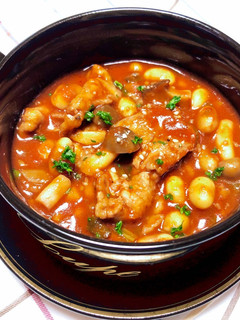 コク旨♪豚肉と大豆のバターでトマト煮込み-レシピのメイン写真