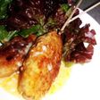 鶏のつくね(卵ソースがけ)