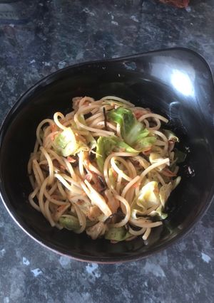 桜海老とキャベツのパスタ-レシピのメイン写真