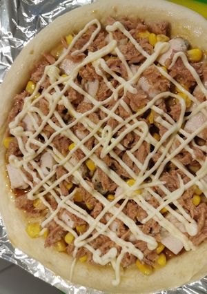 照り焼きチキンツナコーンピザ　簡単激旨-レシピのメイン写真