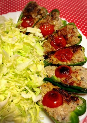 ピーマンの肉詰め-レシピのメイン写真