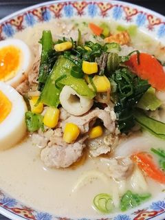 豚骨ラーメンスープでチャンポン風-レシピのメイン写真