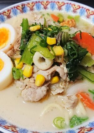 豚骨ラーメンスープでチャンポン風-レシピのメイン写真