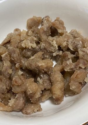 砂ずりの青白い部分の唐揚げ（有効活用）-レシピのメイン写真