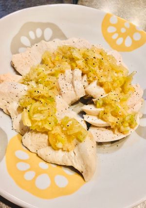 めちゃ旨♪蒸し鶏の葱塩ダレ♪-レシピのメイン写真