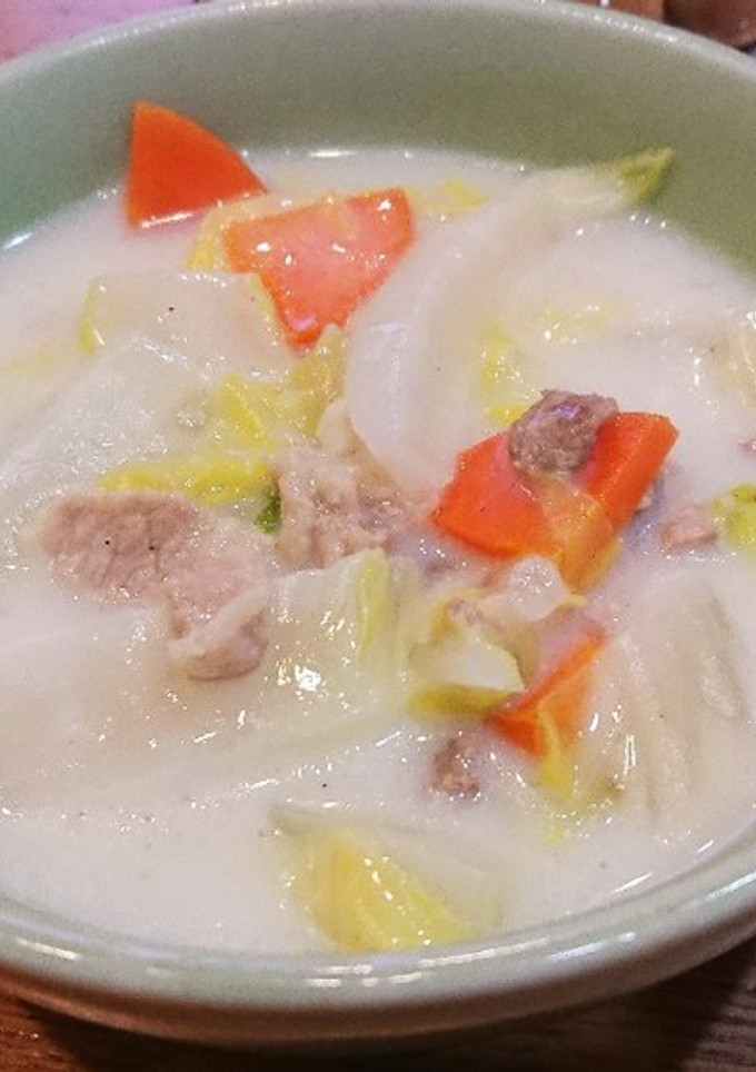 白菜のクリーム煮風スープ-レシピのメイン写真