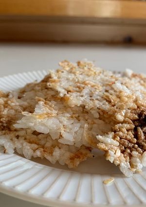 レンジでパリパリ♡残りご飯でえび煎餅-レシピのメイン写真