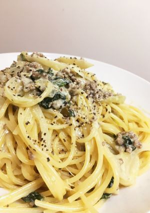 簡単!お手軽!クリームパスタ(?)-レシピのメイン写真