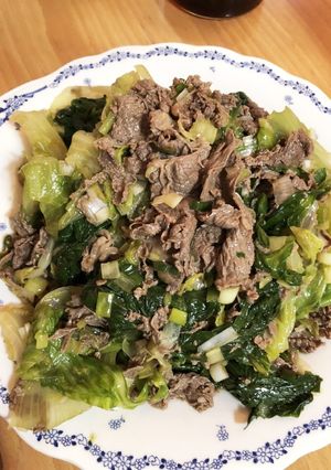牛肉とレタスのオイスター風味-レシピのメイン写真