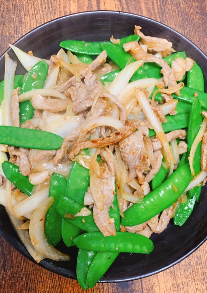 牛肉と絹さやのオイスター炒め-レシピのメイン写真