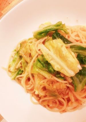 春キャベツ引き立つアンチョビパスタ-レシピのメイン写真
