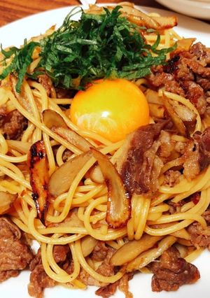 牛ごぼうの和風パスタ-レシピのメイン写真