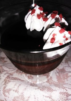 コーヒーゼリーとココアプリンの2層ゼリー-レシピのメイン写真