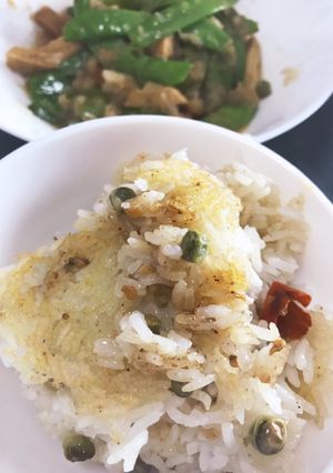 おこげ花椒グリーンピースご飯-レシピのメイン写真