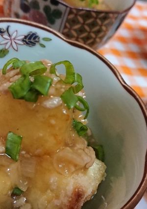 節約１品【揚げ出し豆腐のそぼろ香味あん】-レシピのメイン写真