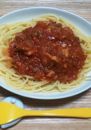 おなかに優しいミートソーススパゲッティー-レシピのメイン写真