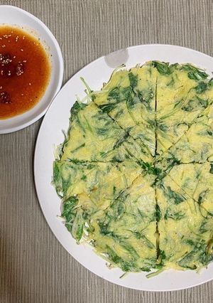 水菜としらすのチヂミ-レシピのメイン写真