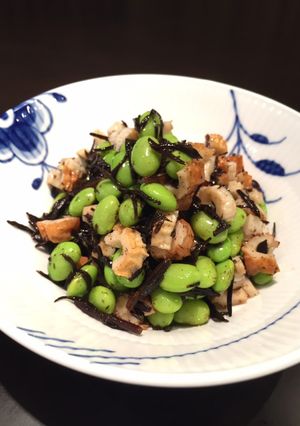 和えるだけ簡単副菜!ちくわ枝豆ひじき和え-レシピのメイン写真