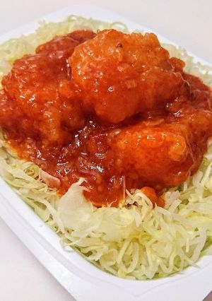 パックご飯で作る「エビチリご飯」-レシピのメイン写真