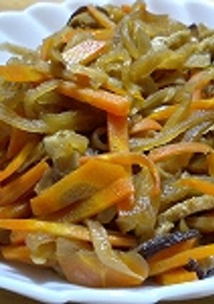 切干大根の煮物（ID17344222でお弁当に入れたものです）-レシピのメイン写真