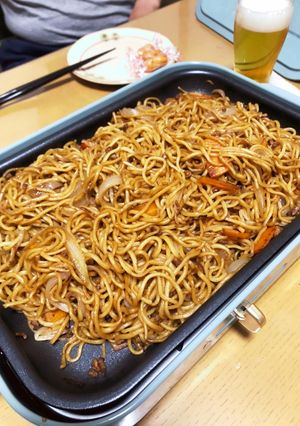 コンパクトブルーノで簡単焼きそば-レシピのメイン写真
