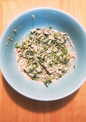 豆苗とツナのごまマヨ和え-レシピのメイン写真