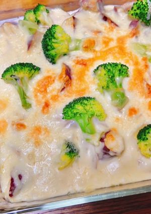 業務スーパーのスモークチキンでグラタン風-レシピのメイン写真