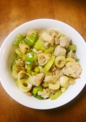 超簡単ネギ鶏炒め-レシピのメイン写真