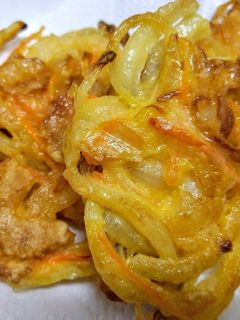少ない油で!ちくわと野菜のかき揚げ-レシピのメイン写真