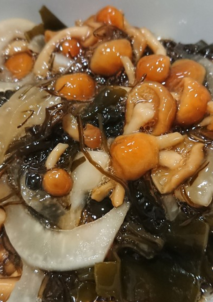 なめことくろめの酢の物-レシピのメイン写真