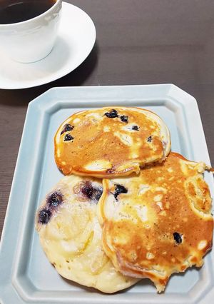ブルーベリーのヨーグルトパンケーキ-レシピのメイン写真