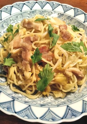 ザワークラウトアレンジ　塩豚の塩焼きそば-レシピのメイン写真