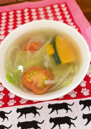 塩レモンで残り野菜のスープ♪-レシピのメイン写真