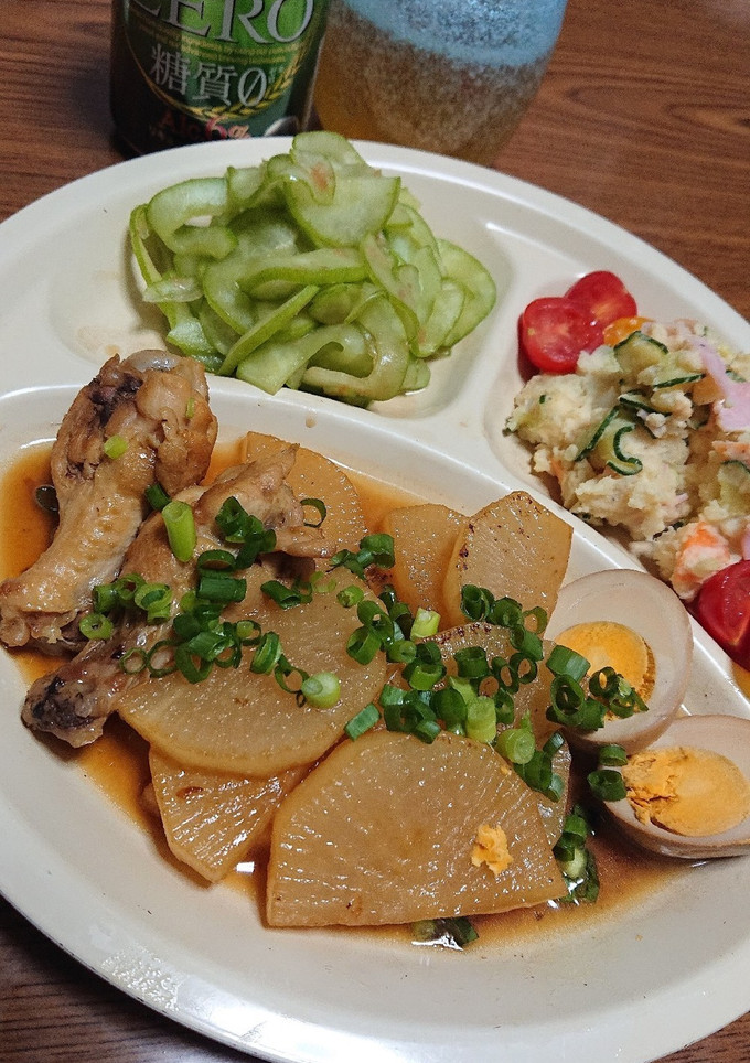 手羽元と大根の炒め煮-レシピのメイン写真