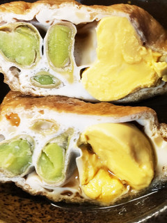 卵と空豆のおあげ袋煮♪すき焼き味で-レシピのメイン写真