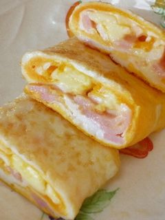 ハムエッグ風☆チーズ入り目玉焼き-レシピのメイン写真