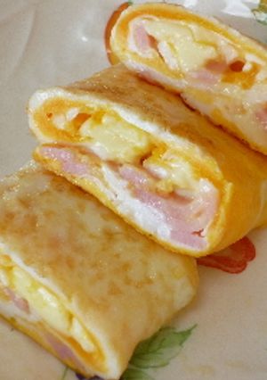 ハムエッグ風☆チーズ入り目玉焼き-レシピのメイン写真