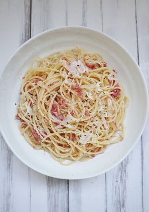 ランチに！コンビーフとキャベツのパスタ-レシピのメイン写真
