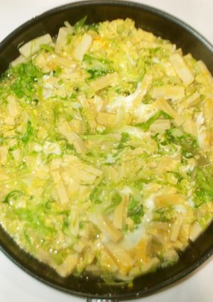 キャベツと高野豆腐の卵とじ♪簡単-レシピのメイン写真