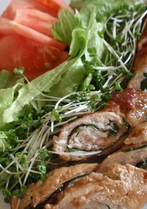 豚しゃぶ用肉でシソの葉くるくる-レシピのメイン写真