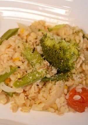 野菜と押し麦のリゾット-レシピのメイン写真