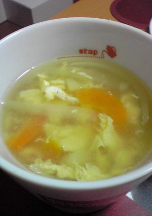 野菜たっぷりニンタマスープ-レシピのメイン写真