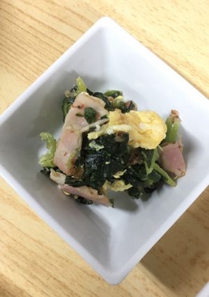 小松菜と卵のおかか炒め-レシピのメイン写真