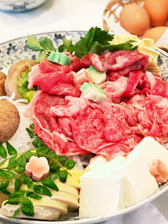 簡単^_^新玉ねぎとたけのこ入りすき焼き-レシピのメイン写真