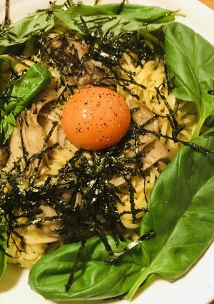 キノコのバター炒めパスタ●和風だし風味-レシピのメイン写真