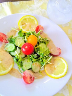豆苗のレモン風味サラダ-レシピのメイン写真