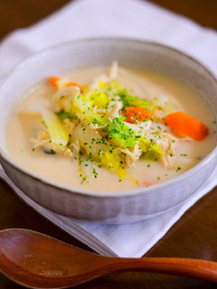 野菜たっぷりアーモンドミルクスープ-レシピのメイン写真