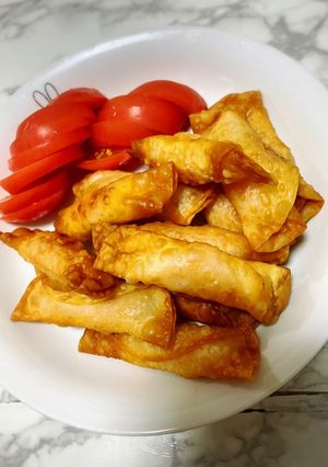 さけるチーズとハムの餃子の皮巻き-レシピのメイン写真