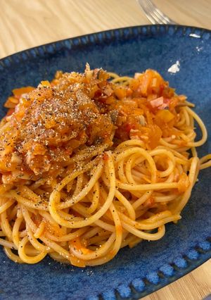 みじん切り野菜のトマトソースパスタ-レシピのメイン写真