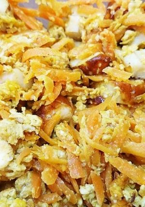幼児食(☆∀☆)簡単にんじんしりしり-レシピのメイン写真